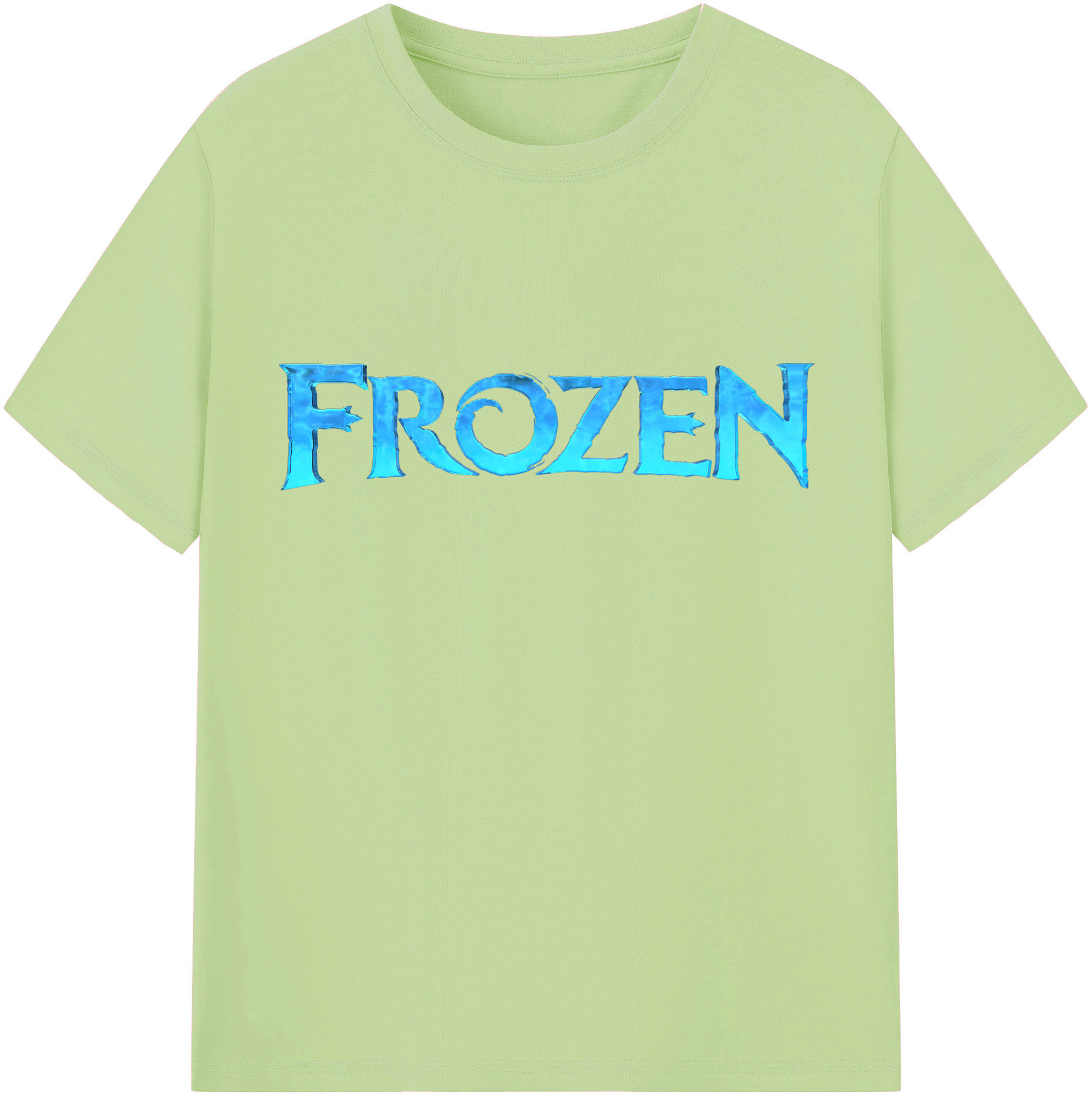 （画像用） アナと雪の女王 アンナ エルサ Frozen Anna Elsa 綿100％半袖Tシャツ（フロントプリント）